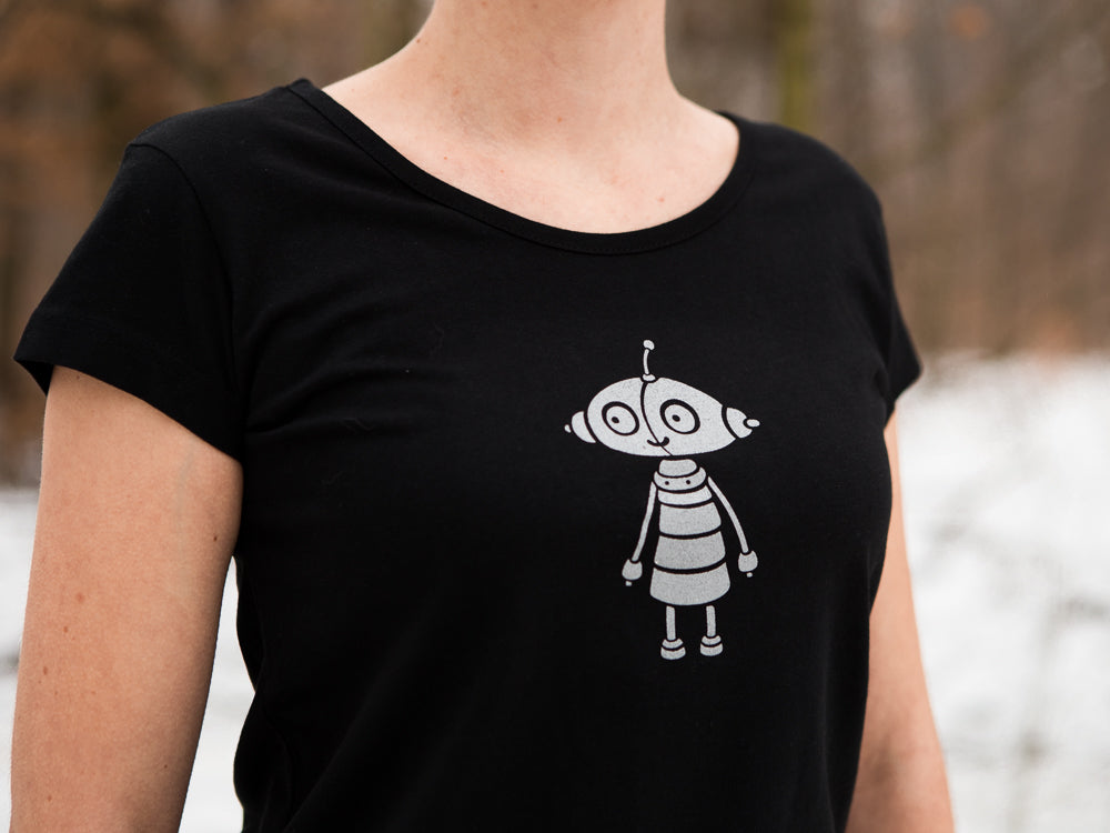 Amanita design Machinarium Berta ladies black T-shirt