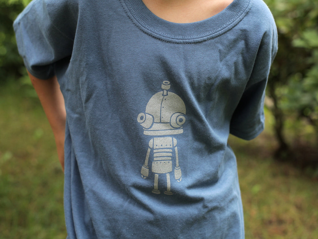 Amanita design Machinarium Josef kids blue T-shirt